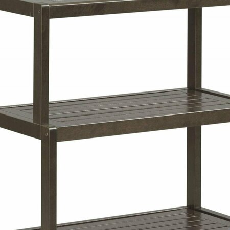 Homeroots Bookcase with 4 Shelves, Espresso - 36.75 x 22.2 x 12 in. 380030